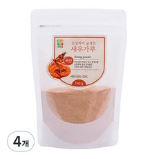 손질하여 곱게간 새우가루 파우치, 140g, 4개