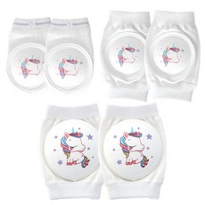 Veissue 幼兒膝蓋手肘腳踝全方位緩衝組合 1號, 獨角獸睡夢款, 1組