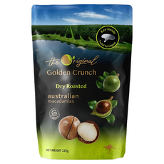 The Original Golden Crunch Macadamias Australia 頂級夏威夷果 帶殼原味, 1個, 225g
