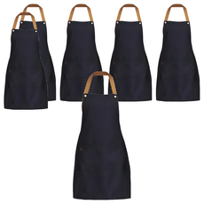 CofV 可調節長度多用途生活防水圍裙, 黑色, 6件