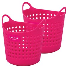 이노마타 원형 소프트 미니 바스켓 4460, 레드, 2개