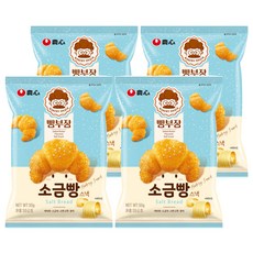 NONGSHIM 農心 麵包部長 奶油鹽可頌造型餅乾, 55g, 4包