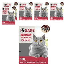 SAKE 細球礦砂 6kg, 10L, 6袋, 咖啡