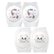 Veissue 護膝組, 微笑貓咪款+獨角獸睡夢款, 1組