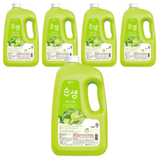 Soonsaem 清新萊姆廚房洗潔精, 檸檬/萊姆, 3L, 5個