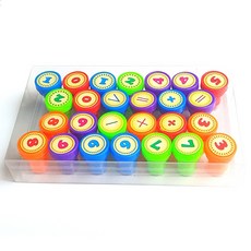 Ilsangsokbanzzak 教師用學習工具印章26件組 數字, 混合色, 1套