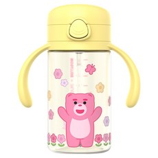JOONIE Bellygom 單鍵吸管杯, 黃色, 1個, 260ml