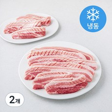 곰곰 두꺼운 칼집 삼겹살 구이용 (냉동), 1kg, 2개
