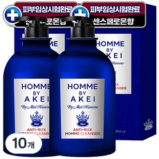 아케이 옴므 안티럭스 올인원 쿨링 남성청결제, 550ml, 10개