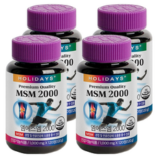 HOLIDAYS MSM 2000補充錠, 120顆, 4罐