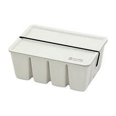 日本 MIDORI 環保素材紙漿收納盒, 168 x 119 x 167mm, 1個, 灰色