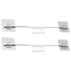 上手家居 無痕萬用掛鉤 2個, 銀色 + 白色, 1組