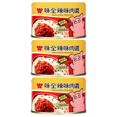 味全 辣味肉醬, 150g, 3罐