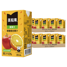 美粒果 清果汁柳橙綜合果汁鋁箔包 250ml, 48入