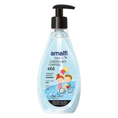 Amalfi 兒童專用抗菌防護液體皂 草本配方 溫和不刺激肌膚 細緻泡沫 清潔身體汙垢, 500ml, 1瓶