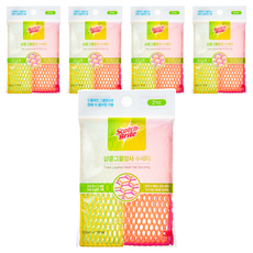 스카치브라이트 3M 삼중 그물망사 수세미 2종, 1개, 5세트