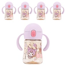 릴팡 유아용 PPSU 양손 빨대컵, 쿠로미, 5개, 200ml