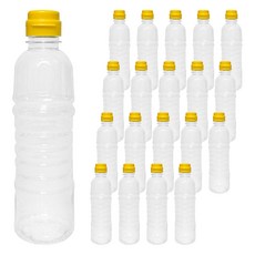 大慶 HS S 八角空瓶 500ml + 黃色瓶蓋套組, 20套
