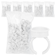 LaMon Lashmonster 基本款戒指色料杯 100p, 雙格, 6個