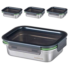 락앤락 스텐 스테커블 밀폐용기, 4개, 600ml