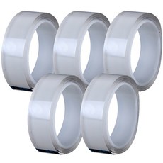 強力矽膠透明雙面膠帶3cm x 1m, 5個