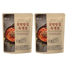 hanchon 韓忖 雪濃湯店 辣牛肉湯, 500g, 2個
