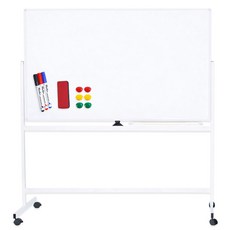 아트조이 이동식 양면 스탠드 화이트보드 세트, 철제