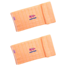 Oceantowel 檢查身體, 霓虹橙, 1入, 2個