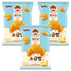 NONGSHIM 農心 麵包部長 奶油鹽可頌造型餅乾, 55g, 3包