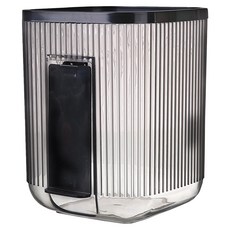 小麥購物 輕奢極簡垃圾桶 L386, 1層, 耀黑色