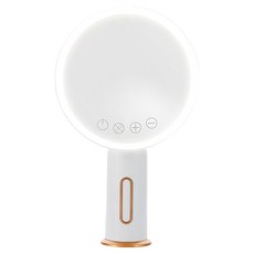 ANTIAN 桌面 LED 美肌補光燈化妝鏡, 珍珠白