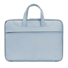baona 包納 OMG 180°全開合/行李箱拉桿帶設計 PU皮質手提筆電包 15/15.6吋, 天空藍, 1個