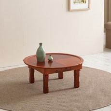 Joeun Sesang 南原鑲嵌圓形飯桌 R450, 棗紅色