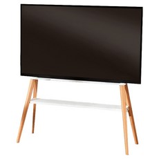 엘디엘마운트 벽면 밀착 이젤형 TV 거치대 49-75 선반 티비 스탠드 화이트, APL-FS64WS, 1개