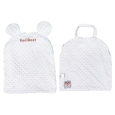 餵奶神器嬰兒防吐奶斜坡墊配件 可拆洗外套2件組, 熊耳款