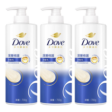 多芬深層修護洗髮乳，針對受損易斷髮質，700g, 3瓶