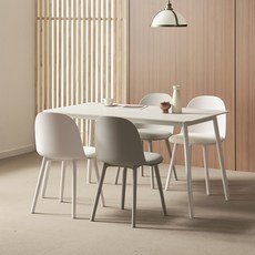 보니애가구 포지타노 포셀린 세라믹 식탁세트 1200 + 의자 세트 방문설치, 마블화이트(상판), 화이트(의자), 그레이(의자), 일반의자 4