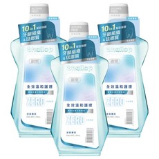 Shallop 刷樂 漱口水 涼爽薄荷, 3個, 500ml