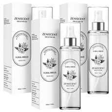 제니센트 섬유탈취제 드레스퍼퓸 본품, 100ml, 플로랄 브리즈, 3개