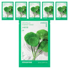 INNISFREE 我的真萃能量面膜 積雪草款, 1入, 6片