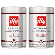 illy 意利 BOLD ROAST豆子Intenso, 無研磨咖啡豆, 250g, 2罐