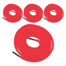 동대문단추왕 고급 원형 후드끈 철팁 스트링, 레드, 4개