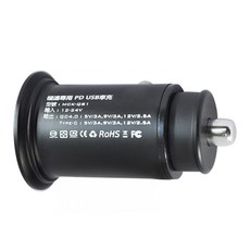 MCK 科技 極速專用車充 PD-USB 30W, MCK-QS1, 曜岩黑