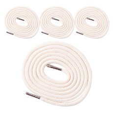 동대문단추왕 고급 원형 후드끈 철팁 스트링, 백아이보리, 4개