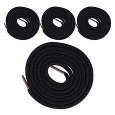 동대문단추왕 고급 원형 후드끈 철팁 스트링, 블랙, 4개