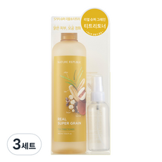 네이처리퍼블릭 리얼 슈퍼 그레인 티트리 토너 세트, 3세트, 400ml