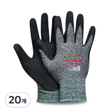 KOMELON 工作用手套 Spike 黑色 MHL-GBW 10入, 20個