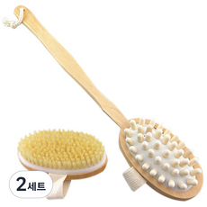 더자카 실리콘 마사지 샤워솔 + 브러쉬, 혼합색상, 2세트