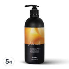 바나날 퍼퓸드 헤어 샴푸 엠버 바닐라, 500ml, 5개