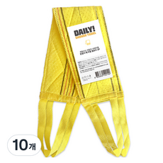 SHABATH 每日用日常搓背巾, 黃色, 1入, 10個